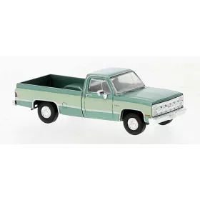   Brekina 19650 GMC Sierra Grande Pick-up, metál színben - zöld/világoszöld, 1981 (H0)