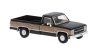 Brekina 19658 Chevrolet C20, fekete - Woody (H0)