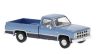 Brekina 19661 GMC Sierra Grande Pick-up, kétféle kék, 1981 (H0)