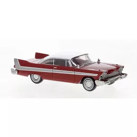 Brekina 19675 Plymouth Fury 1958, piros/fehér (H0)