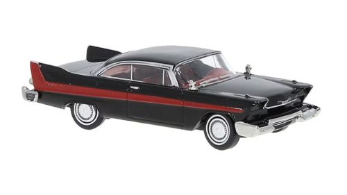 Brekina 19682 Plymouth Fury 1958, fekete/piros (H0)