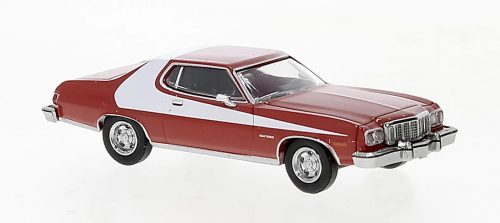 Brekina 19725 Ford Gran Torino, piros/fehér, 1976 - Starsky & Hutch (H0)