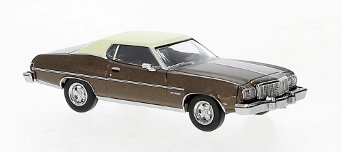 Brekina 19727 Ford Gran Torino, metál színben - barna/bézs, 1976 (H0)