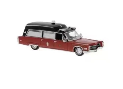 Brekina 19780 Cadillac Meteor Ambulance 1966, Chicago Fire (H0)