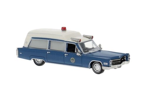 Brekina 19781 Cadillac Meteor Ambulance 1966, FBI (H0)