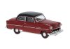 Brekina 20242 Opel Olympia Limousine, fekete/piros, 1953 (H0)