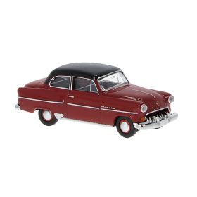   Brekina 20242 Opel Olympia Limousine, fekete/piros, 1953 (H0)