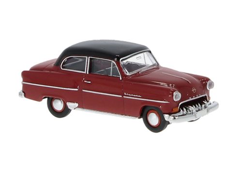 Brekina 20242 Opel Olympia Limousine, fekete/piros, 1953 (H0)