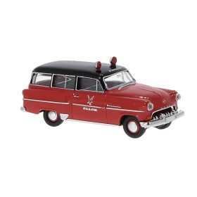 Brekina 20244 Opel Olympia CarAVan - Falck 1953 (H0)