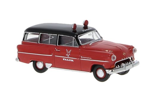 Brekina 20244 Opel Olympia CarAVan - Falck 1953 (H0)