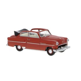   Brekina 20251 Opel Olympia Cabriolimousine - piros, 1954 (H0)