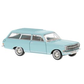 Brekina 20471 Opel Kadett B CarAvan 1965, türkíz (H0)