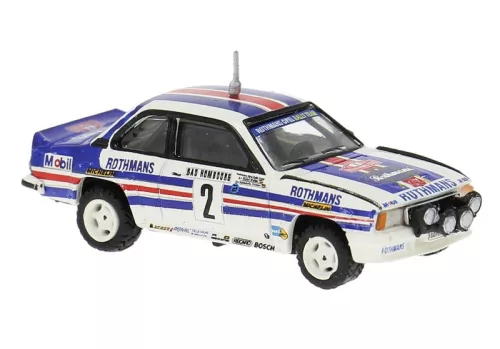 Brekina 20779 Opel Ascona B i400 Rothmans, Röhrl Sieger Monte '82, Nachtversion (H0)