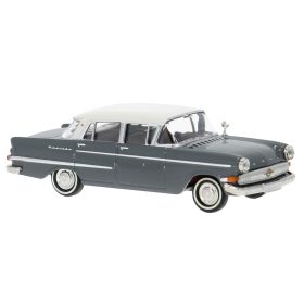 Brekina 20815 Opel Kapitän 2,6 P2, szürke/fehér (H0)