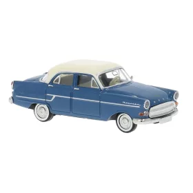 Brekina 20888 Opel Kapitän, kétszínű - kék/fehér (H0)