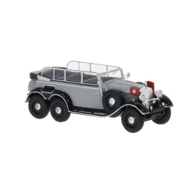   Brekina 21080 Mercedes-Benz G4, szürke, 1938 - zászlóval (H0)