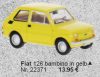 Brekina 22371 Fiat 126 bambino - sárga (H0)