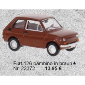 Brekina 22372 Fiat 126 bambino - barna (H0)