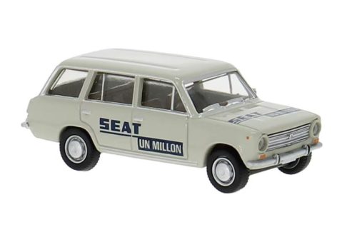 Brekina 22432 Seat 124, fehér, 1968 - un million (H0)