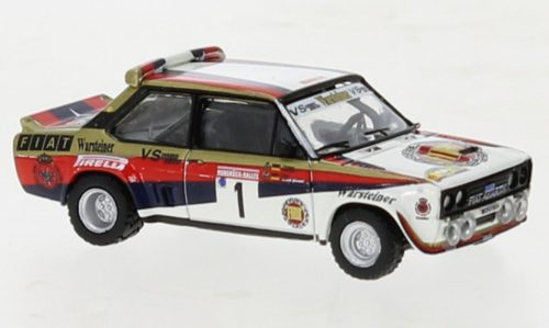 Brekina 22663 Fiat 131 Abarth, No.1, Fiat Warsteiner, Rally Hunsrück, W.Röhrl, 1980 (H0)