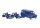 Brekina 22871 Set Tyrrell 006 1973, 2 Forma-1 versenyautó és Ford dobozos furgon (H0)