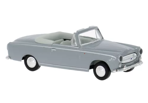 Brekina 29161 Peugeot 403 Cabrio, szürke - Movie-Car (H0)