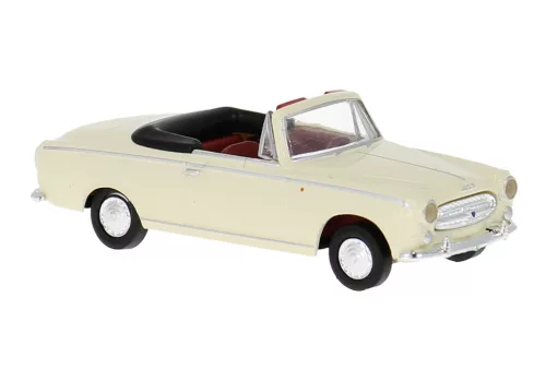 Brekina 29163 Peugeot 403 Cabrio, gyöngyfehér (H0)