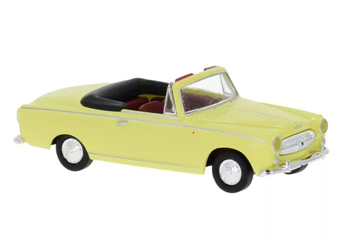 Brekina 29164 Peugeot 403 Cabrio, sárga (H0)