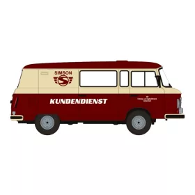   Brekina 30229 Barkas B1000 félbusz, Simson Kundendienst (H0)