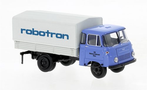 Brekina 30619 Robur LO 2501 platós/ponyvás teherautó 1968, Robotron (H0)