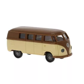   Brekina 31033 Volkswagen Transporter T1a Kombi, barna/bézs (H0)