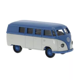   Brekina 31034 Volkswagen Transporter T1a Kombi, szürke/kék (H0)