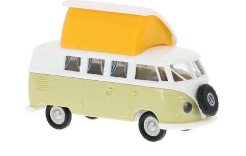 Brekina 31633 Volkswagen Transporter T1b Camper, Dormobild tetővel (H0)