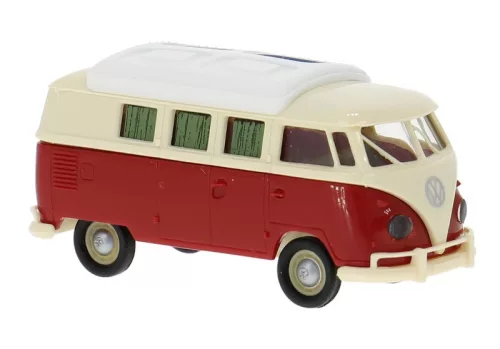 Brekina 31636 Volkswagen Transporter T1b Camper, zárt Dormobild tetővel (H0)