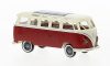 Brekina 31846 Volkswagen Transporter T11 Samba, csontszín/piros, 1960 (H0)
