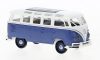 Brekina 31847 Volkswagen Transporter T11 Samba, fehér/kék, 1960 (H0)