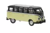 Brekina 31851 Volkswagen Transporter T1b Samba, fekete/bézs (H0)
