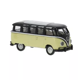   Brekina 31851 Volkswagen Transporter T1b Samba, fekete/bézs (H0)