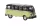 Brekina 31851 Volkswagen Transporter T1b Samba, fekete/bézs (H0)