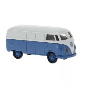   Brekina 32076 Volkswagen Transporter T1a, dobozos, szürke/kék (H0)