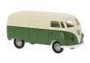 Brekina 32077 Volkswagen Transporter T1a, dobozos, világosbézs/zöld (H0)