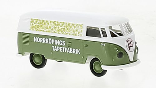 Brekina 32783 Volkswagen Transporter T1b, dobozos, Norrköpings Tapetfabrik (S), 1960 (H0)