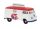 Brekina 32793 Volkswagen Transporter T1b, dobozos, Esso-Baumaschinen-Service (H0)
