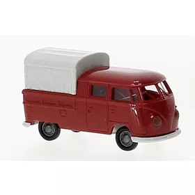   Brekina 32839 Volkswagen Transporter T1b DoKa 1960, dobozos, piros (H0)