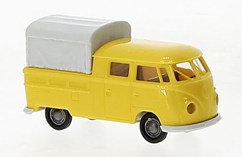 Brekina 32840 Volkswagen Transporter T1b DoKa 1960, dobozos, sárga (H0)