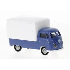   Brekina 32857 Volkswagen Transporter T1b dobozos 1960, kék/fehér (H0)
