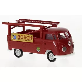   Brekina 32866 Volkswagen Transporter T1b 1960, versenyautószállító, Bosch (H0)