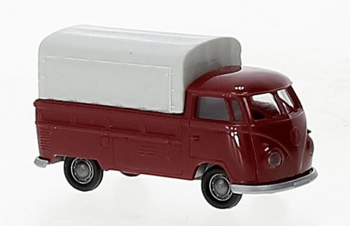 Brekina 32984 Volkswagen Transporter T1b ponyvás 1960, bordó (H0)