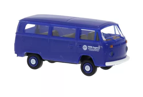Brekina 33159 Volkswagen Transporter T2 Kombi, THW-Jugend, 1973 (H0)