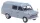 Brekina 34170 Ford Transit Mk.1 dobozos, szürke (H0)
